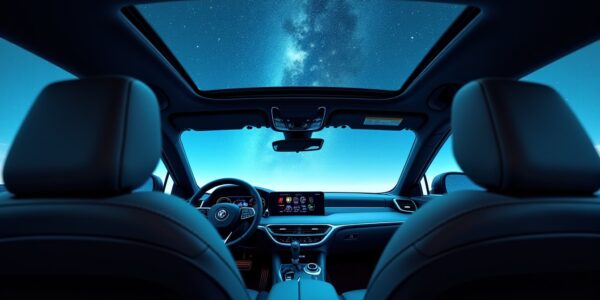 Découvrir le phénomène surprenant du ciel étoilé à l'intérieur d'une voiture